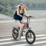 Vivi Electric Bike, 20" 500W Folding Electric Bike, 21.7MPH Adult Electric Bicycles with Removable 48V 374.4Wh Battery, Up to 50Miles Range, Cruise Control, Shock Absorber, SGS Certified to UL2849