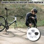 SAVITA 12pcs Carbon Steel Bike Wheel Flanged Axle Nut Kit, M8/M9.5/M10 Thread Sizes Bicycle Parts Accessories for Bike Front and Rear Wheel