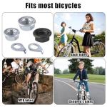 SAVITA 12pcs Carbon Steel Bike Wheel Flanged Axle Nut Kit, M8/M9.5/M10 Thread Sizes Bicycle Parts Accessories for Bike Front and Rear Wheel