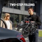 Vivi Electric Bike, 20" 500W Folding Electric Bike, 21.7MPH Adult Electric Bicycles with Removable 48V 374.4Wh Battery, Up to 50Miles Range, Cruise Control, Shock Absorber, SGS Certified to UL2849