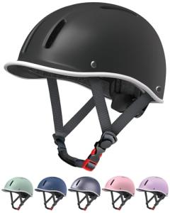 Bike Helmet for Adult, Adjustable Cycling Helmet for Men & Women, CPSC & ASTM Certified, Multi-Sport Helmet for Road Biking, Skateboarding, Scooter, Ebike, Commuting
