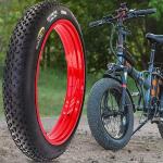 SIMEIQI 20X4.0 Inch E-Bike Fat Bike Tire Electric Bike Tricycle Tyres Foldable Replacement Tire for Mountain Snow All Terrian Urban City Street Road Bicycle