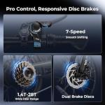 VARUN Electric Bike - Peak 500W Folding Ebike for Adults, 36V Removable Lithium Battery, 20" Foldable Electric Bicycle Up to 40 Miles 20MPH, Compact Commuter E-Bike for Women & Men