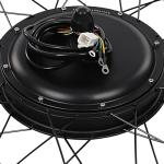 DUIBAII 1500W Electric Fat Bike Conversion Kit, 48V 24" Fat Front Wheel E-Bike Conversion Kit, 7-Speed Electric Bicycle Hub Motor Kit with LCD/Controller Bag/Thumb Control/Pedal Assist Sensor