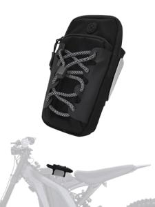 JFG RACING Frame Battery Bag for E Dirt Bike,Motorcycle Front Cover Storage for Electric Dirtbike Tutti Soleil 01/Surron Light Ultra Hyper Bee/E Ride Pro S SS SR/Talaria MX3 MX4 MX5 Ebike-Black