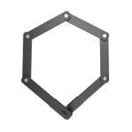 Hiplok Switch Unisex Folding Padlock, Black, 2.8 cm x 90 cm