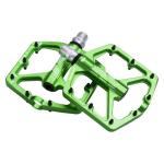 BOWOD Grippy BMX MTB Pedals fit 9/16" Crank, Bicycle Pedals Lightweight Mountain Bike w 3Bearings Cr-Mo Axel, Light CNC Aluminum Platform w Non-Skip Pins for Road City Ebike Pedals Green