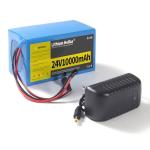 24V 10Ah Lithium Battery with 29.4V 1A Charger, 24V Rechargeable Battery for DIY Projects