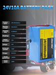 24V 10Ah Lithium Battery with 29.4V 1A Charger, 24V Rechargeable Battery for DIY Projects
