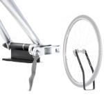 Bike Hitch Pro Truck Bed Bike Mount and Bike Wheel Hitch Bundle by Delta Cycle - Lockable Hitch Holds All 9 x 100mm Bicycle Fork Dropouts - Includes Aluminum Rack for Holding The Front Wheel