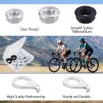 12Pcs Bike Axle Nut and Safety Washer Kit, Bike Nuts for Wheels, Mountain Bike Accessories, 3 Size M8/M9.5/M10 Bike Wheel Nut for Most Mountain Bike Front and Rear Wheel Axle