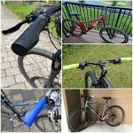 SOLODRIVE Ergonomic Design Bike Grips, Comfortable Bicycle Handlebar Grips, Single Lock-on Mountain Bike Grips, Non-Slip Handle Grips, Fit MTB, E-Bike, Hybrid, City Commuter Bikes, Scooter (Pink)