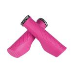 SOLODRIVE Ergonomic Design Bike Grips, Comfortable Bicycle Handlebar Grips, Single Lock-on Mountain Bike Grips, Non-Slip Handle Grips, Fit MTB, E-Bike, Hybrid, City Commuter Bikes, Scooter (Pink)