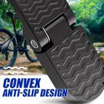 TOBWOLF 2PCS E-Bike U Slot Rear Pedals, 15MM Aluminium Bicycle Foot Peg, Non-Slip Ebike Foot Pegs for Passenger, Folding Rear Bicycle Footrest Pedals for E-Bike, Mountain Bike, Folding Bicycle