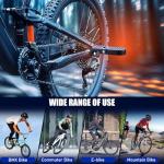 TOBWOLF 2PCS E-Bike U Slot Rear Pedals, 15MM Aluminium Bicycle Foot Peg, Non-Slip Ebike Foot Pegs for Passenger, Folding Rear Bicycle Footrest Pedals for E-Bike, Mountain Bike, Folding Bicycle