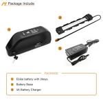 PLXNYLB 23AH Electric Bike Lithium Battery, Removable Ebike Battery 48V Electric Bicycle Battery Pack with Waterproof Holder for 250W/350W/500W/750W/1000W/1500W/2000W Motors