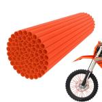 JFG RACING Bike Spoke Covers,Universal 72Pcs Spoke Skins Wheel Wraps for 8"-21" Rims for Ebike E Dirt Pit Bike Motorcycle Bicycle Wheelchair Decoration-Orange