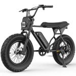 MACFOX X7L Electric Bike for Adults, 750W EBike with Hydraulic Brakes, 48V 13Ah Removable Battery 30 Mile Range, Upgraded 20x5.0 Rear Fat Tire for School/City Commuting (UL2849 & Class-3/Black)