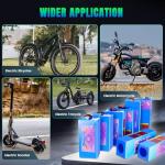 YAOYAOLIXI 36V 20Ah Lithium Battery Pack for E-Bike/Scooter | 30A BMS & T-Plug Design | 3000+ Cycles with 2A Charger | Compatible with 200-1200W Motors (36V20Ah with Charger)