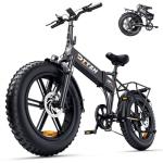 DTTZH Folding Electric Bikes for Adults, 1000W 30MPH Foldable Ebike, 20 Inch Fat Tire Folding Commuter E Bike, 60 Miles 48V 15Ah Removable Battery, UL2849 Adults Electric Bicycle Black