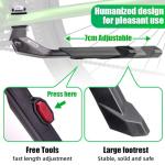 RBRL Bike Kickstand 24–29 Inch, Adjustable Center Mount Kick Stand for E-Bike, Mountain Bike, Road & City Bicycle, Heavy Duty Aluminum Alloy Bicycle Stand with Non-Slip Foot Pad (Max Load 45kg)