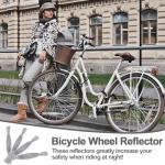 4 Pack Bike Wheel Reflectors Bicycle Spoke Reflector, Bicycle Spoke Reflectors for Adult Bikes, Bike Wheel Reflectors for Adult Bikes, Bicycle Spoke Reflectors for Ebikes, Bike Spoke Reflectors