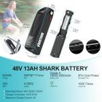 Varstrom 48V 13Ah Ebike Battery - Bike Battery for 0-1100W Electric Bike Kit, for BAFANG Voilamart AW Ebikeling Pexmor L-Fater Conversion Kit, Batteries for Mid Drive Kit & Hub Motor (W/Charger)