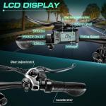 Vivi MT26GUL Electric Bike 26" Step Through Electric Bicycle with Removable 48V 374.4Wh Battery, 750W Peak Motor, 21.7Mph Top Speed, Up to 50 Miles, Cruise Control, 7 Speed, SGS Certified to UL2849