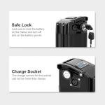 Yose Power UL 2271 48V 15.6Ah Silver Fish Ebike Battery for 100-1000W Motor Electric Bicycle Battery Replace for ECOTRIC Hammer Fat Tire FAT20850C Ebike Without Charger