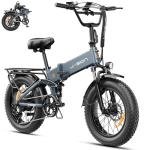 Jasion X-Hunter Electric Bike for Adults 1400W Peak Motor,30MPH Max Speed,48V 13AH Removable Battery,Full Suspension System Design,20 * 4.0 Fat Tire Foldable Ebike,7-Speed Electric Bicycle