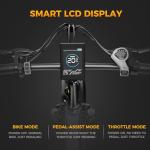 Jasion X-Hunter Electric Bike for Adults 1400W Peak Motor,30MPH Max Speed,48V 13AH Removable Battery,Full Suspension System Design,20 * 4.0 Fat Tire Foldable Ebike,7-Speed Electric Bicycle