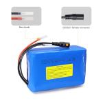 KBT 36V 5Ah Rechargeable Li-ion Battery Pack, with Charger, Charging Cable, Cable Connector, Build-in 10A BMS