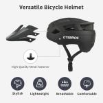 GTSBROS Mountain Bike Helmet for Adults - Adjustable Dual Shell Lightweight MTB Bicycle Helmet with Removable Visor CPSC Certificated