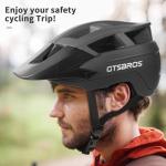 GTSBROS Mountain Bike Helmet for Adults - Adjustable Dual Shell Lightweight MTB Bicycle Helmet with Removable Visor CPSC Certificated