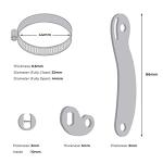 EBIKELING Universal Torque Arm Conversion Kits for Electric Bicycle, EBike Front or Rear Hub Motors and Mid Drive e-Bike Tool for Maintenance, 6 pc Ebike Accessories, 2 Pack