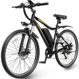 YOLOWAY 750W Electric Bike for Adults, Ebikes for Adults with 50 Miles Long Range, 27.5" E Mountain Bike, E-Bike for City Commute & Off-Road Riding, UL Certified