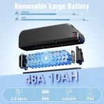 YOLOWAY 750W Electric Bike for Adults, Ebikes for Adults with 50 Miles Long Range, 27.5" E Mountain Bike, E-Bike for City Commute & Off-Road Riding, UL Certified