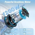 YOLOWAY 750W Electric Bike for Adults, Ebikes for Adults with 50 Miles Long Range, 27.5" E Mountain Bike, E-Bike for City Commute & Off-Road Riding, UL Certified