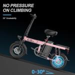 Heavy-Duty Foldable Electric Bike for Adults with 7-Shock Suspension, 500+ lbs Capacity, 740W Motor, 25MPH, 720Wh Battery, 20 Mile Range, 14“ Fat Tires Commuter Electric Bicycles for Road & Mountain