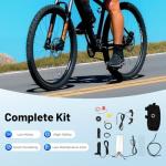 FONSOLUM 20" 48v 1000w Electric Bike Conversion Kit, Fat Tire Front Wheel E-Bike Kit 500RPM Brushless Gearless Hub Motor Kit for Snow Bikes, Electric Bikes(Without Tyres)