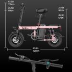 Heavy-Duty Foldable Electric Bike for Adults with 7-Shock Suspension, 500+ lbs Capacity, 740W Motor, 25MPH, 720Wh Battery, 20 Mile Range, 14“ Fat Tires Commuter Electric Bicycles for Road & Mountain
