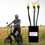 Flylin Dual Battery Connector, 20V-72V Dual Battery Parallel Module Adapter for E-Bike, Dual Battery Pack Switch Balancer for Batteries and Controllers (40A)