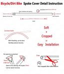 Super Pop Bicycle Spoke Skins Wraps Compatible with Schoolmate Bike Fans- Colorful Bike Wheel Decoration-72 Pcs(Blue)