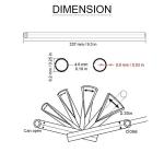 Super Pop Bicycle Spoke Skins Wraps Compatible with Schoolmate Bike Fans- Colorful Bike Wheel Decoration-72 Pcs(Blue)