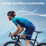 MOYACA Bike Helmet, Smart App Program Bike Helmet with USB Rechargeable Light, Back Light Mountain for Adult&Men Women, with Turn Signals Remote Control(Matte Black, Large)