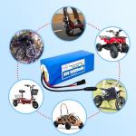 LOLRKO 36V 10Ah Ebike Battery Built-in 25A BMS,36V Lithium-Ion Replacement Battery,Waterproof Design,Brave The Heat and Cold,1000+ Cycles,Perfectly Matched for 250W, 300W, 500W and 600W Motors