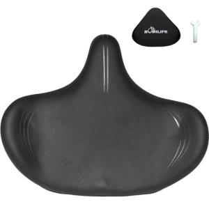 Extra Wide Oversized Bike Seat - Large Bicycle Seat Cushion for Men Women Comfort, Ergonomic Comfortable Padded Bicycle Saddle Replacement Fits Peloton, Stationary, Exercise,City Bike, Ebike(X-Large)