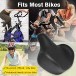 Extra Wide Oversized Bike Seat - Large Bicycle Seat Cushion for Men Women Comfort, Ergonomic Comfortable Padded Bicycle Saddle Replacement Fits Peloton, Stationary, Exercise,City Bike, Ebike(X-Large)