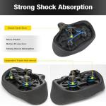 Extra Wide Oversized Bike Seat - Large Bicycle Seat Cushion for Men Women Comfort, Ergonomic Comfortable Padded Bicycle Saddle Replacement Fits Peloton, Stationary, Exercise,City Bike, Ebike(X-Large)