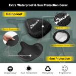 Extra Wide Oversized Bike Seat - Large Bicycle Seat Cushion for Men Women Comfort, Ergonomic Comfortable Padded Bicycle Saddle Replacement Fits Peloton, Stationary, Exercise,City Bike, Ebike(X-Large)